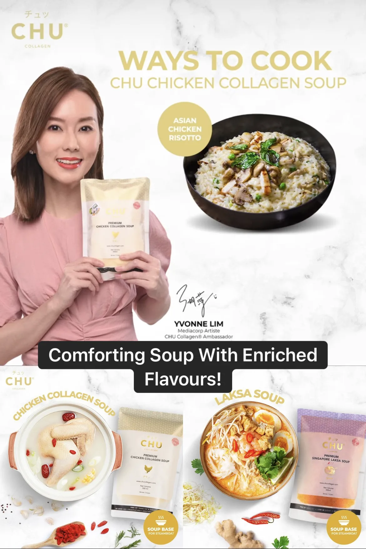 Chu Collagen - advertising & publications by Macrostudios Singapore