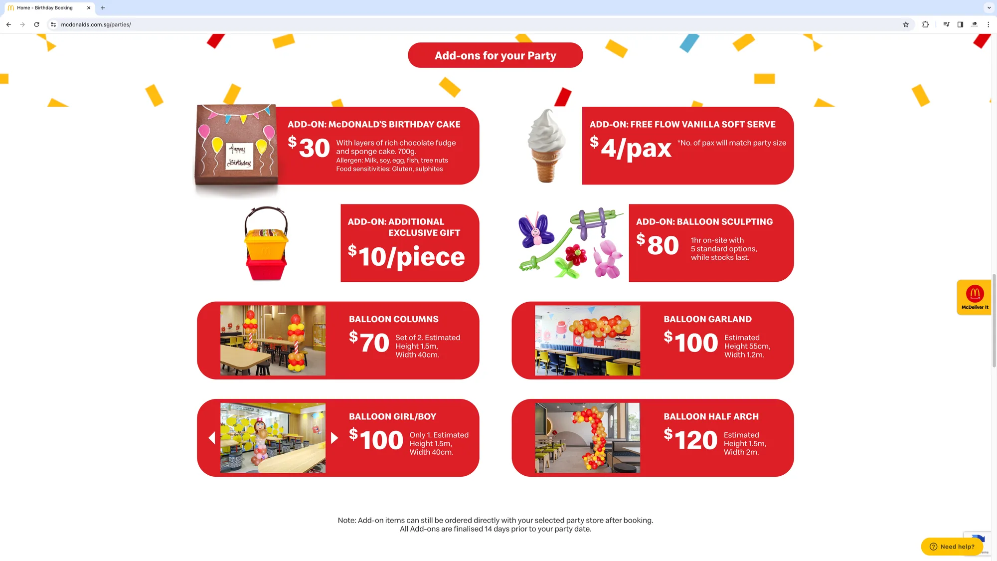 Macdonalds Website - advertising & publications by Macrostudios Singapore