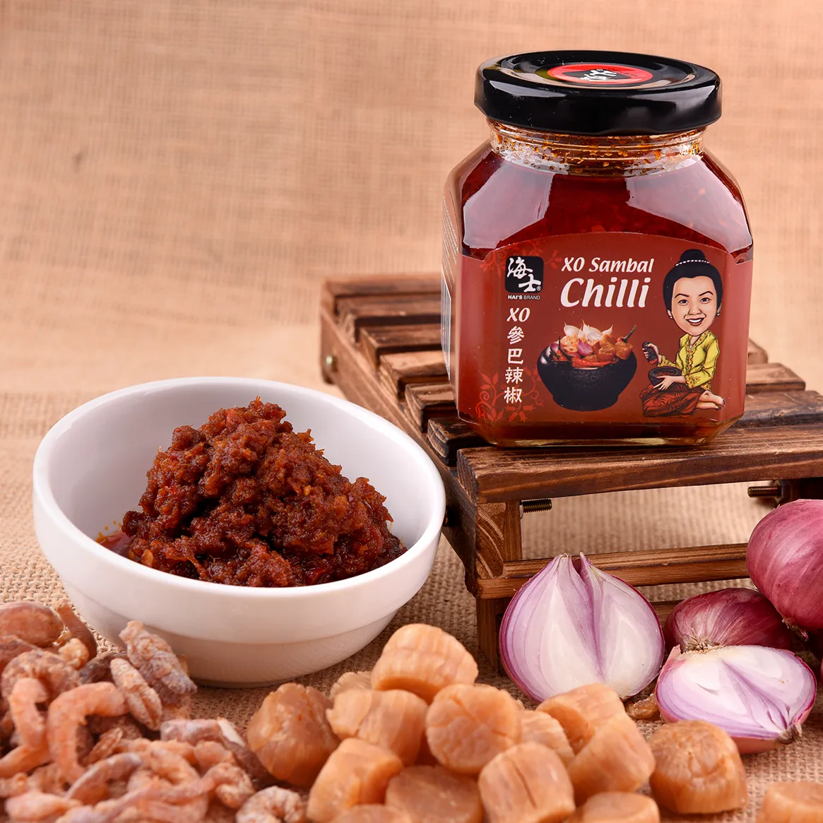 Hais Xo Sambal Chilli - product photography by Macrostudios Singapore